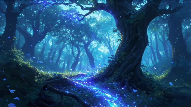 high resolution, rich contrast, best quality, 8k, Spirit, Nature's Incarnation , Verdant Light , Runes, sacred, Kindness , Legend, Quiet Smiles , Guardian of Life , Mythical, Glowing Ancient Trees , Falls in the Sky, sacredなオーラ, Feathery Light , Sta...