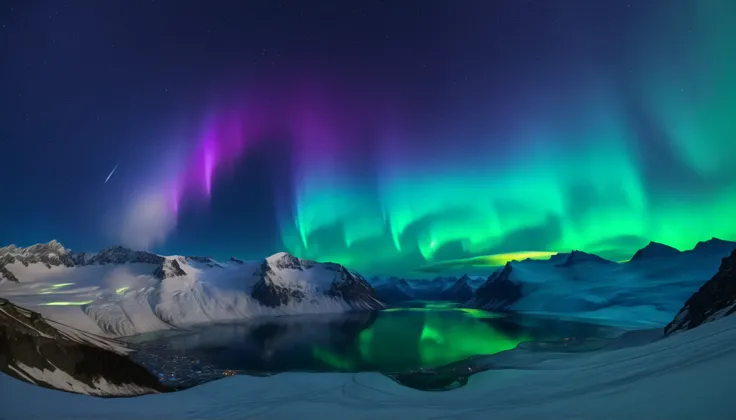 Ultra HD,high precision,High Quality,Spectacular views,(Beautiful starry skies and galaxies:1.5),(auroras swirling through the night sky:1.5),(Beautiful starry skies and galaxies:1.5),(Alps towering in the center:1.5),(Vivid green, purple, and bright blue ...