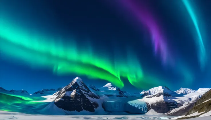 Ultra HD,high precision,High Quality,Spectacular views,(Beautiful shining star々and the galaxy:1.5),(auroras swirling through the night sky:1.5),(Beautiful shining star々and the galaxy:1.5),(Alps towering in the center:1.5),(Vivid green, purple, and bright b...