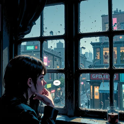 (Rainy Window:1.5), Rain on glass,
I believe, believe, believe, every time you say it, I hear the sound of glass breaking deep in your body
Two years ago we didn't even know there were such lonely words, we just loved them

Drops of rain hitting the window...