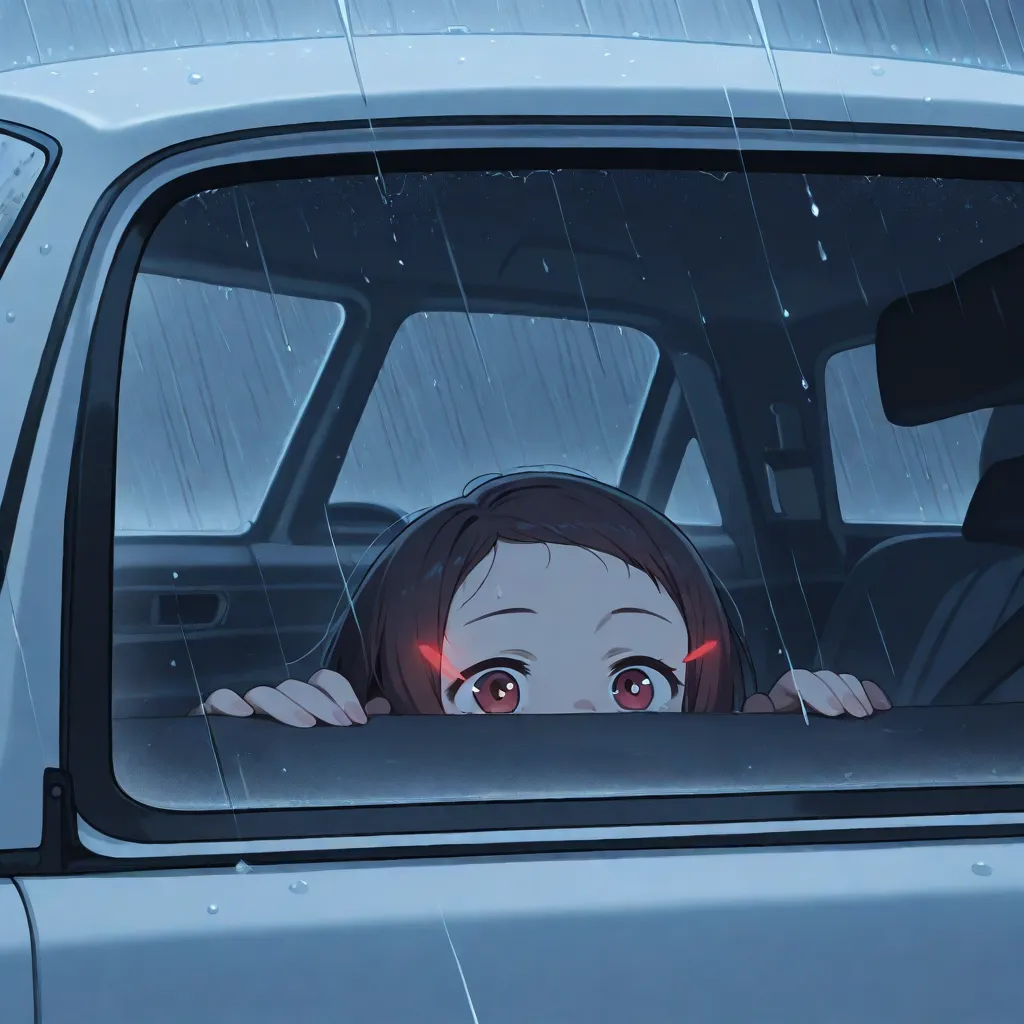 Peeking in the rain