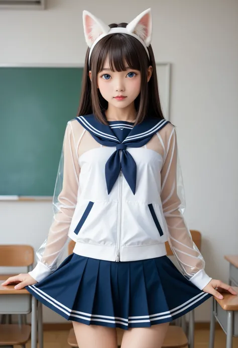 best quality、high resolution、8K Wallpaper、(shape:0.8)、(It's surprisingly cute when viewed from the front:1.6)、detailed face、Full photo 、 CG in detail、(perfect hand in h、perfect anatomy)、young woman、adults、((twin tail hair))、(Swept-apart bangs:1.3)、brown ha...