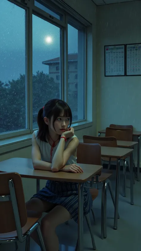 雨模様の窓