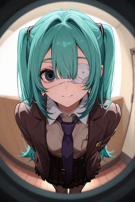 masterpiece, best quality, Hatsune Miku、 monitoring、menhera、Illness、Peephole