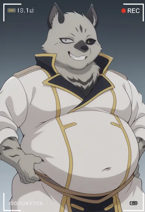 masterpiece, best quality, newest, absault dress, high resolution, 1 boy, solo, lanteveldt, of, Confident, looking at the viewer from the side, gradient background, sea,very overweight,Totally Obese,Fat lumps,Extremely Obese,Protruding belly,big belly