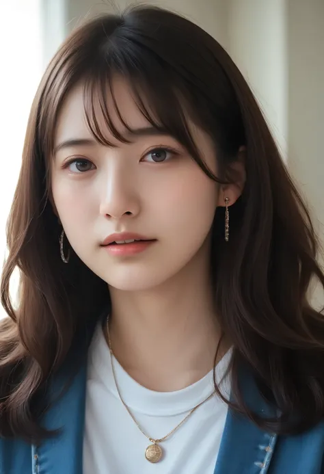 (masterpiece:1.2, best quality), (realistic, photorealistic:1.4), beautiful illustration, (Natural Side Lighting, Cinema Lighting), writing boundary depth, beautiful thighs staring at viewers, (face focus, upper body), 1 woman,20 years old,alone,(Along wi...