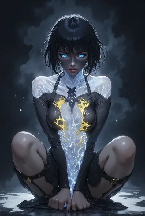 masterpiece, best quality, amazing quality, hyper-detailed, very aesthetic, ultradetailed, high detailed picture, look at you, dynamic pose, dynamic angle, seductive, (a ghostly, haunting, aesthetic nightmare), solo, detailed face, melancholic expression, ...