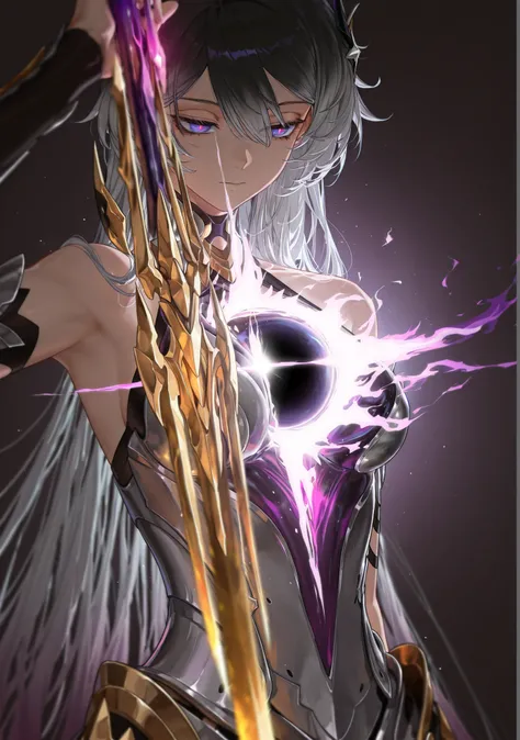 masterpiece, best quality, amazing quality, very aesthetic, high resolution, ultra-detailed, absurdres, (hands:-0.13),
(1girl, solo:1.33), (closeup, upper body shot:1.39), (KianaHi3, Fol005, Kia_Hof:0.12), narrow eyes, expressionless, (white hair:0.86), ve...