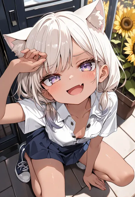 ((Masterpiece)), ((best quality)), (8K), (from above), (detailed background:1.2), (ultra-detailed:1.2), (High resolution:1.3), (Professional Photography:1.2), (very aesthetic:1.2), (absurdres:1.2), (sharp focus), (cinematic lighting), ((1girl)), cute age ...