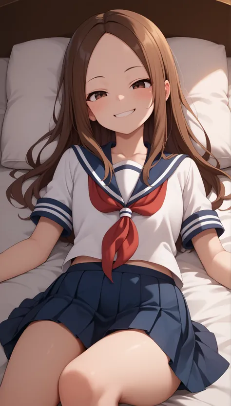 Score_9, Score_8_up, Score_7_up, Score_6_up, Score_5_up, Score_4_up, Source_anime, Tag1, Tag2, Quality_masterpiece, Anatomically correct, detailed skin, 1girl, detailed face, smug smile,
small young girl, skinny body, 1girl, aatakagi, solo, long hair, bro...