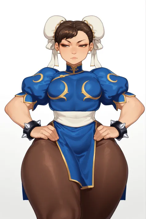 (yoneyama mai:0.8)，(watercolor art)，realistic,(anime lines:0.7),
materpiece,amazing quality, high quality,best quality, very awa,  highres, absurdres,uncensored,very aesthetic,BREAK,

Chun Li (Street Fighter), 1girl, solo, CHUNLISF, brown eyes, double bun,...