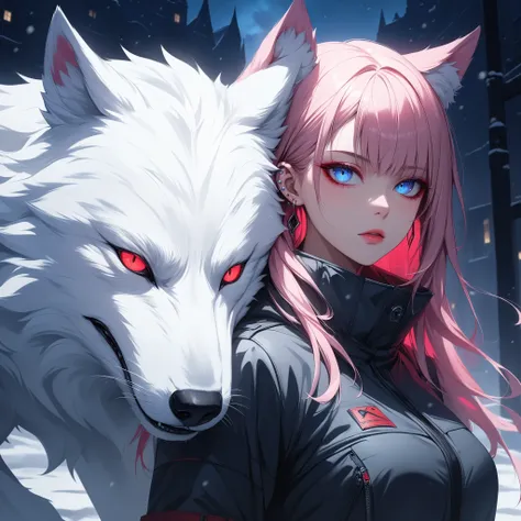 ((extreme quality)), ((Masterpiece)), (( Enrich the picture, Masterpiece level quality)), pink hair , Mid-length Layers hair, medium breasts , blue eyes , extreme eyes details, fierce woman, raw 4k, perfect proportions , extreme hair detailed, extreme clo...