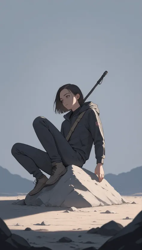score_9, score_8_up, score_7_up, ((masterpiece)), (best quality), solo, simple background, The fallen god, Can't see the face, full body, Vicious, strength, Sitting on a rock pedestal, Dark Tones, Dark Style, style: midjourney, simple background, two-poin...