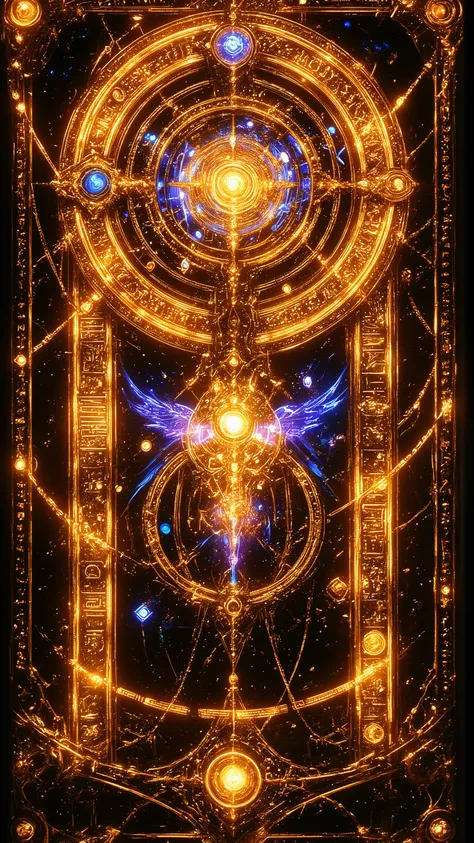 rectangular golden card plate,if it's an ancient relic、decorations like hieroglyphs and runes。embed a magic circle or gemstone。If it's a forbidden book、Designed to imitate a sealed chain。Half luminescence。
A beautiful hologram of Hatsune Miku is projected...