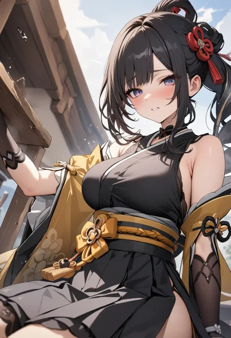 8k,masterpiece,best quality,ultra detailed,break,chiori \(genshin impact\)
