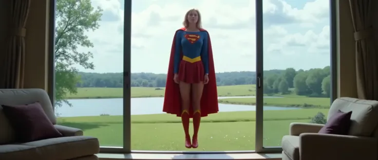 Na verdade, nesta **nova imagem**, the scene changes completely and takes us to a much more **introspective and symbolic** of the character.
** Image Description :**
Vemos **Patricia — or Superwoman (((Supergirl 50years old; long black hair) (((very beaut...