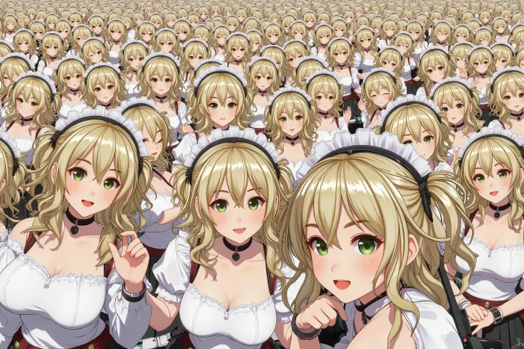 (((Myself=Japanese Beautiful Super Clones multiply girls))), (((((Depiction of Super Clones Multiply Girls by Myself Only in a super crowd))))), (((high quality Animation Art))), (Super Best masterpiece, 16K, best quality, ultra high resolution, The highes...