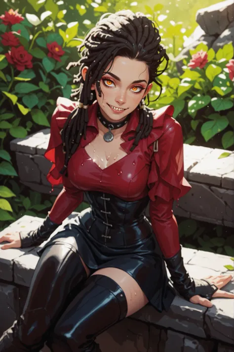 Meisterwerk, hd , great quality, very aesthetic, absurd, high contrast , high color palette , light glare ,neueste,2.5D,volumetric lighting, Sweet, jung, 1 girl, asiatisch, Mongol girl, round face, slanted eyes, big eyes, asian girl, dripping slime skin, r...