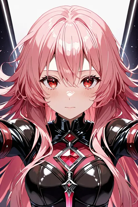 Anime, Girl, (((1girl))), (((Waifu, Yuno Gasai Waifu))), (((Vivid Pink Hair, Long Hair))), ((Red Eyes, Detailed Eyes, Symmetrical Eyes)), (Detailed Body, Detailed Face), Slim Face, Idol Pose, [Adventurer Gear, Leather Armor, Dagger], (masterpiece:1.2), (be...