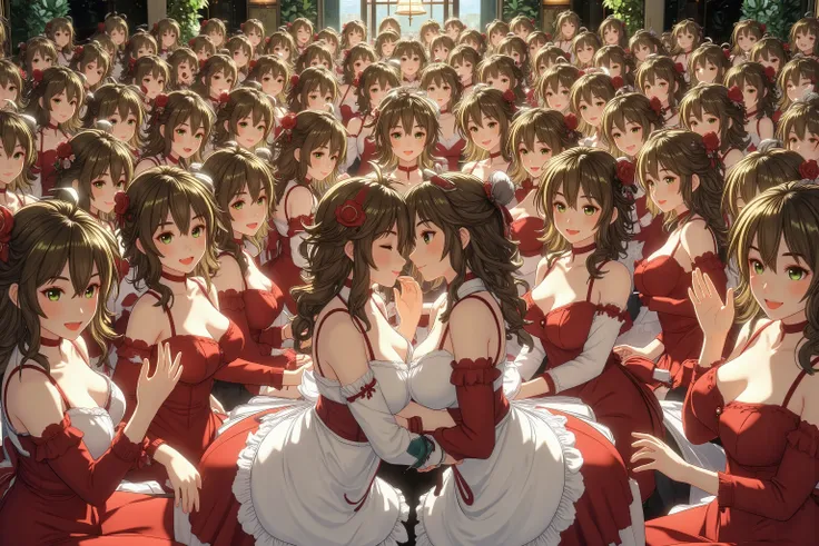 (((Myself=Japanese Beautiful Super Clones multiply girls))), (((((Myself OnlyのSuper Clones multiply girlsが大量増殖して超大群衆のMyself OnlyのSuper Clones multiply girlsと熱愛溺愛して抱擁した描写, Myself OnlyのSuper Clones multiply girlsはMyself OnlyのSuper Clones multiply girlsと淫乱中))...