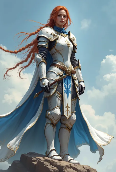 Also there was Mary, a sweet and shy young woman, with his 18 years just completed. Her long red hair was delicately braided, some loose threads framing her soft face. exuding a rare combination of strength and elegance. Her armor was predominantly white, ...