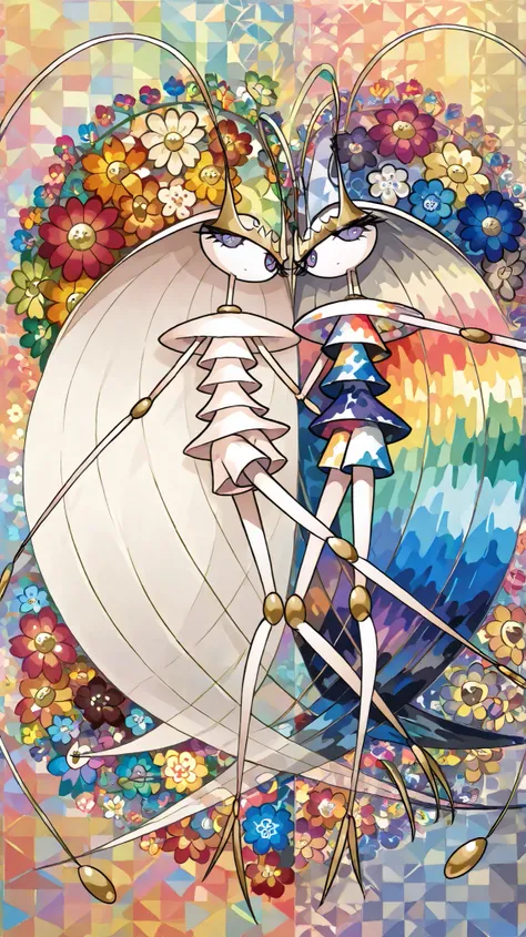 (in style of Takashi Murakami:1.0), (takashi murakami’s flowers:1.1),
beatiful face, feet,best quality,tonemapping, sharp focus, hyper detailed,(pheromosa),best quality,beautiful,pokemon,(2 fingers),(Clear eyes),solo,detaileds,8K,(slender:1.3),wallpaper,ju...