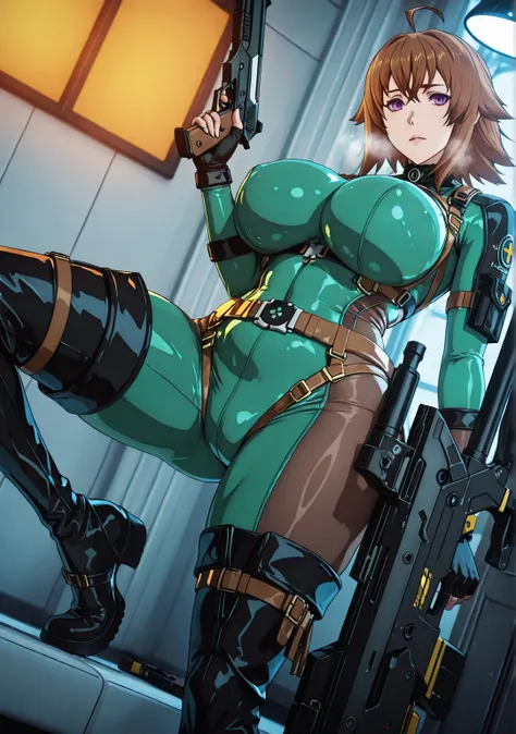 ggstduel, (cafekun-style:1.2), anime coloring, ((Cinematic, unreal-engine, eye-catching, ambient occlusion, UHD, masterpiece)), ((perfect lighting, dim lighting)), comic, score_9, score_8_up, score_7_up, score_6_up, score_5_up, score_4_up, uncensored, deta...