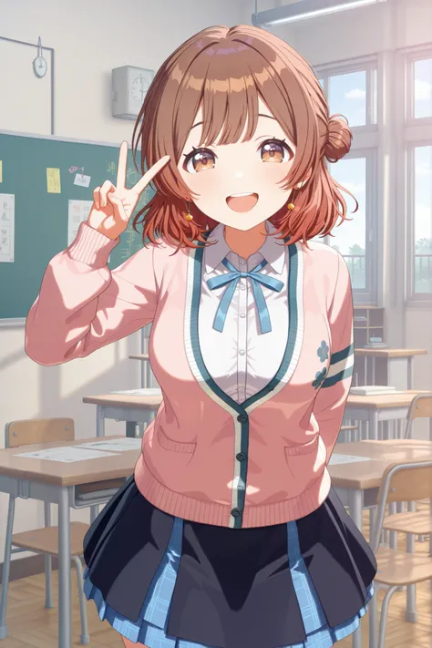1 girl on break day, solo, Masterpiece on a white background, 最High Quality, very well detailed, detailed eyes, 最High Quality, High Quality, high resolution, very aesthetic, high resolution, super precise, Perfect Details ,
  Hanami plum , brown eyes in th...