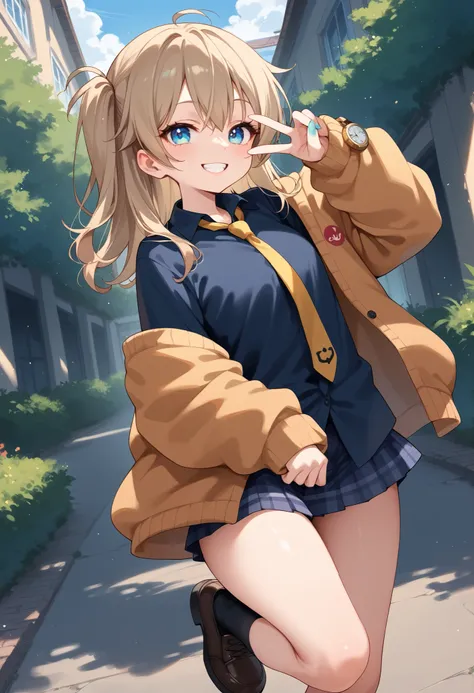 score_9,score_8_up,score_7_up,score_6_up,score_5_up,score_4_up,
1 girl,solo,,Kasukabe tsumugi,blue eyes,light brown hair,one side up, eyelashes,mole under eye,eyebrows visible from the hair,nail polish,tooth,small breasts,Watch Viewers,
shirt,black shirt,W...