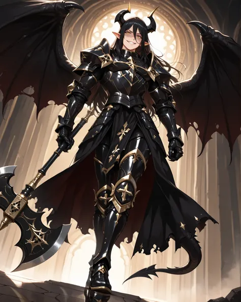(masterpiece, best quality: 1. 5), highres, 8K, CG, (((Anime))), (1 male), lean body, ((strong body, masculine)), (floating in the air), weredragon, japanese anime style, glossy black, shiny black leather, ((beautiful golden eyes, finely detailed eyes, bri...