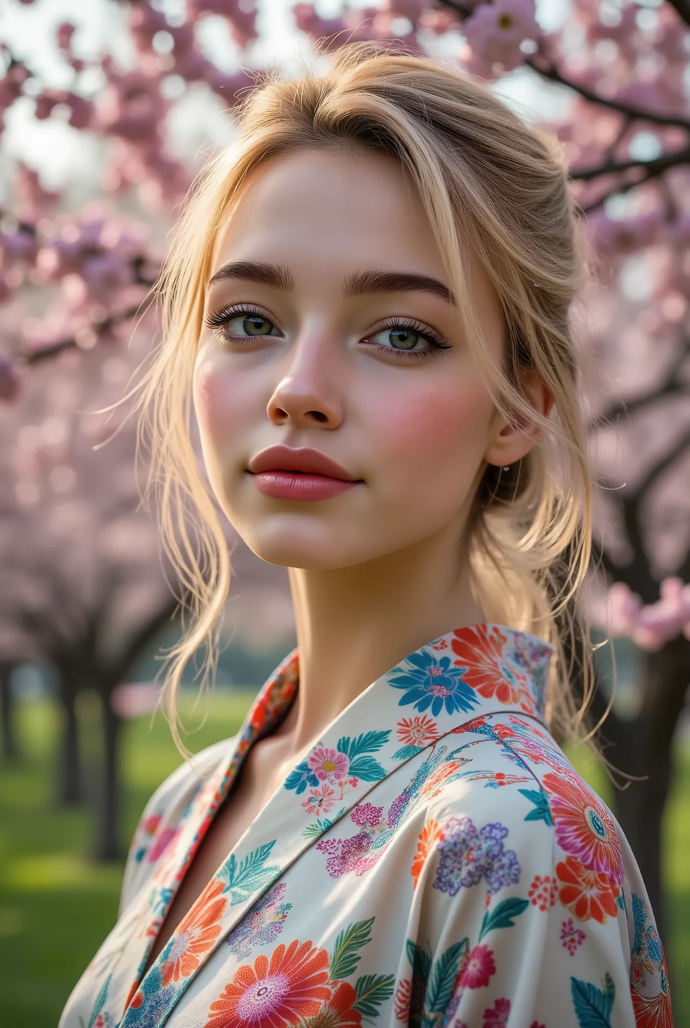 Divide Ratio : 1,1,1 Base Ratio: ((portrait)),beauty (mixed girls) in (highly detailed 32k absurd art of a ((girl 18-year-old)) ),fashion supermodel,(best high quality real texture skin:1.3),(best quality texture hair:1.4),BREAK,((short blonde hair ((slick...