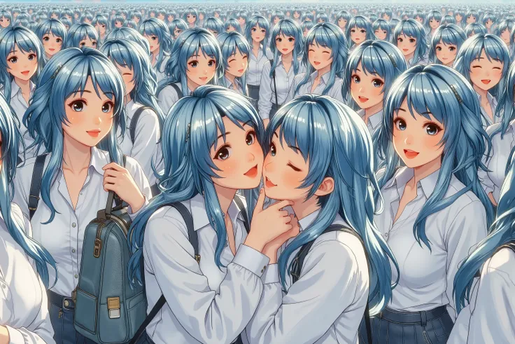 (((Myself=Japanese Beautiful Super Clones multiply girls))), (((((Myself OnlyのSuper Clones multiply girlsが大量増殖して超大群衆のMyself OnlyのSuper Clones multiply girlsと熱愛溺愛して抱擁した描写, Myself OnlyのSuper Clones multiply girlsはMyself OnlyのSuper Clones multiply girlsと淫乱中))...