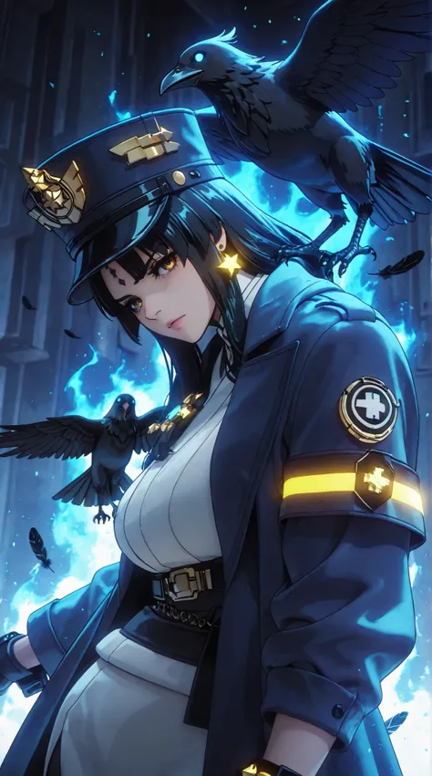 ggstduel, (mogiki hayami:1.4), anime coloring, ((Cinematic, unreal engine, eye-catching, ambient occlusion, UHD, masterpiece)), ((perfect lighting)), comic, score_9, score_8_up, score_7_up, score_6_up, score_5_up, score_4_up, uncensored, detailed backgroun...