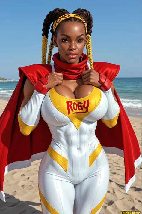 Kimberly Jackson from Street fighter 6, rogue Bodysuit African, African girl, curvy hips, under clothes, brown hair, long hair, sexy body, huge ass,  Body, girl, full view, Black african african girl, Long braided hair, african girl, young girl, thinn body...