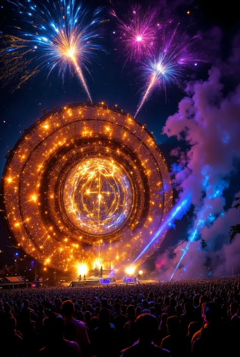 Inspired by Galactic Forge / Tropical Cyber / Firefly Laser / Sweat Crystallization / Doomsday Rose Fireworks
Multiplayer, Rock Festival, Rock Band, Electric Guitar, Drums, Microphone, Energetic Performance,
。 The scorching sun melts the gold stage, the gi...