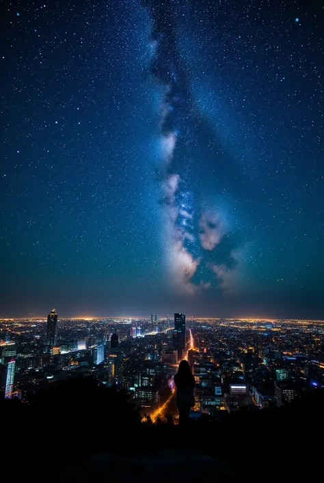 high resolution images of her daughter 、 Panoramic High Resolution Night Views、Spectacular images Beautiful cityscapes、Pre-dawn sky、 Incredibly beautiful night skies 、The stars in the night sky are in perfect harmony with the city( stars are protagonist...