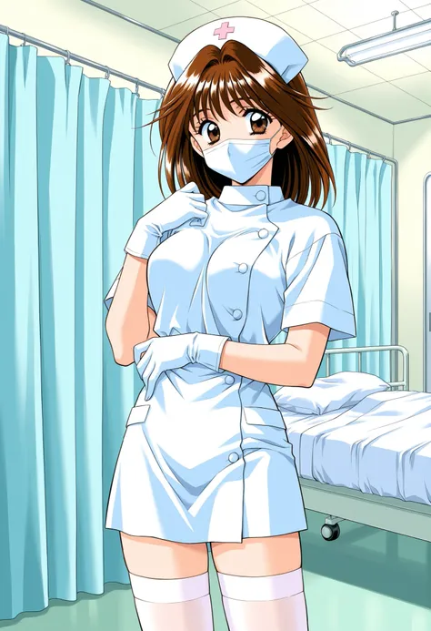 Score_9, score_8_up, score_7_up, source_anime, MochidaMahoko, solo, brown hair, brown eyes, medium hair, breasts, 1990s (style), kadoi aya style, (best quality), (high quality), {masterpiece}, extremely delicate and beautiful, ultra-detailed, beautiful det...