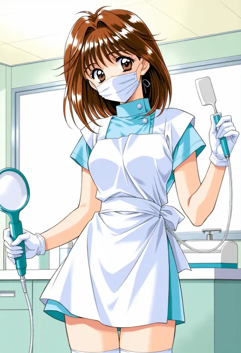 Score_9, score_8_up, score_7_up, source_anime, MochidaMahoko, solo, brown hair, brown eyes, medium hair, breasts, 1990s (style), kadoi aya style, (best quality), (high quality), {masterpiece}, extremely delicate and beautiful, ultra-detailed, beautiful det...