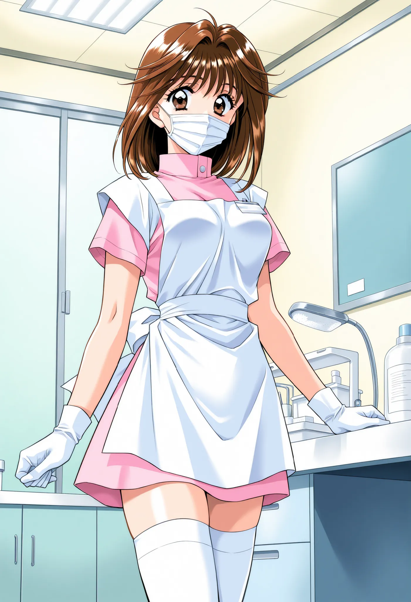 Score_9, score_8_up, score_7_up, source_anime, MochidaMahoko, solo, brown hair, brown eyes, medium hair, breasts, 1990s (style), kadoi aya style, (best quality), (high quality), {masterpiece}, extremely delicate and beautiful, ultra-detailed, beautiful det...