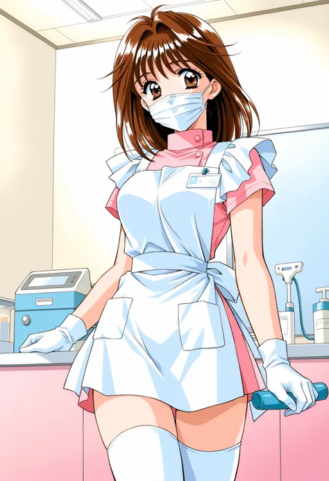 Score_9, score_8_up, score_7_up, source_anime, MochidaMahoko, solo, brown hair, brown eyes, medium hair, breasts, 1990s (style), kadoi aya style, (best quality), (high quality), {masterpiece}, extremely delicate and beautiful, ultra-detailed, beautiful det...