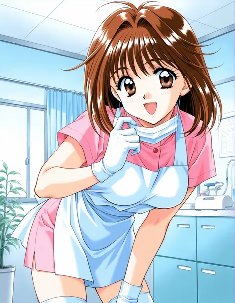 Score_9, score_8_up, score_7_up, source_anime, MochidaMahoko, solo, brown hair, brown eyes, medium hair, breasts, 1990s (style), kadoi aya style, (best quality), (high quality), {masterpiece}, extremely delicate and beautiful, ultra-detailed, beautiful det...