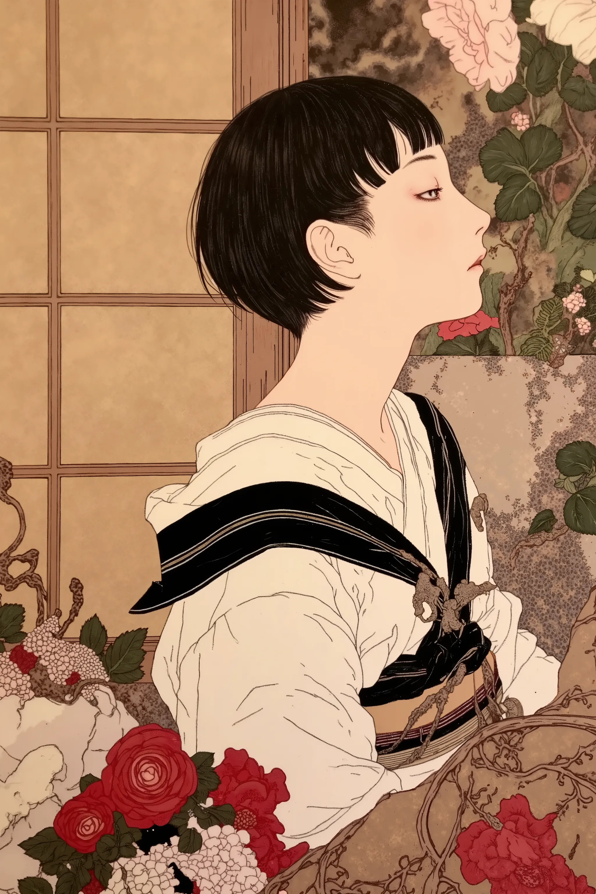 Aestheticism Ukiyo-e Girl Flux