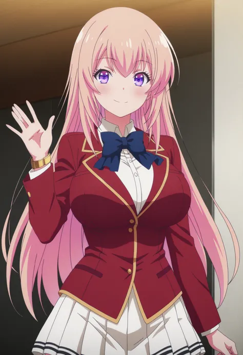  
masterpiece, best quality, very detailed, , masterpiece, best quality,  eyelashes, (Beautiful Eyes), cowboy shot
Ichinose Honami, 
 anime,  Official Illustration , Big Breasts, blush, ruddy skin,Big Breasts, Curvy
 long hair , smile , purple eyes ,    Go...