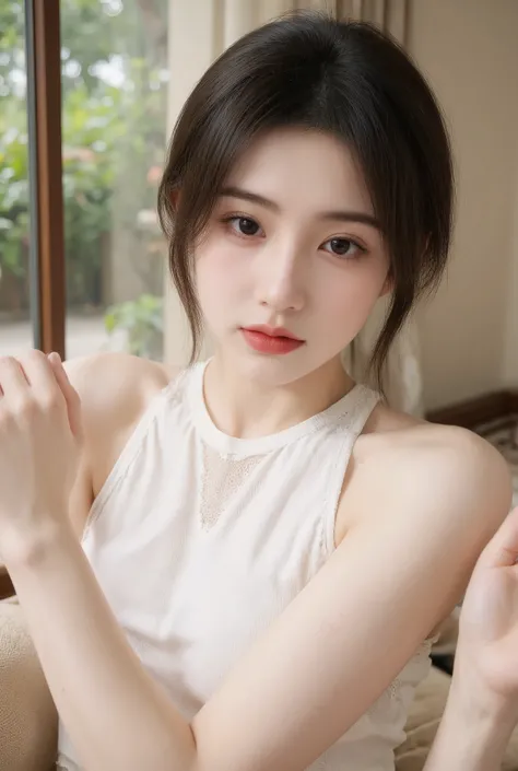 (best quality:1.2,8K,highres,ultra-detailed,photorealistic),Shy girlfriend