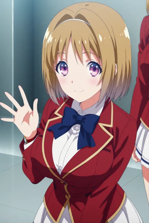  
masterpiece, the best quality, Very detailed, , masterpiece, the best quality,  eyelashes, (beautiful eyelashes), image of a cowboy
Kushida kikyou, 
 anime,  Official art , big breasts, blush, Red leather,big breasts,  short brown hair  ,  A smile  , Pur...