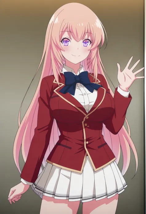  
masterpiece, best quality, very detailed, , masterpiece, best quality,  eyelashes, (Beautiful Eyes), cowboy shot
Ichinose Honami, 
 anime,  Official Illustration , Big Breasts, blush, ruddy skin,Big Breasts, Curvy
 long hair , smile , purple eyes ,    Go...