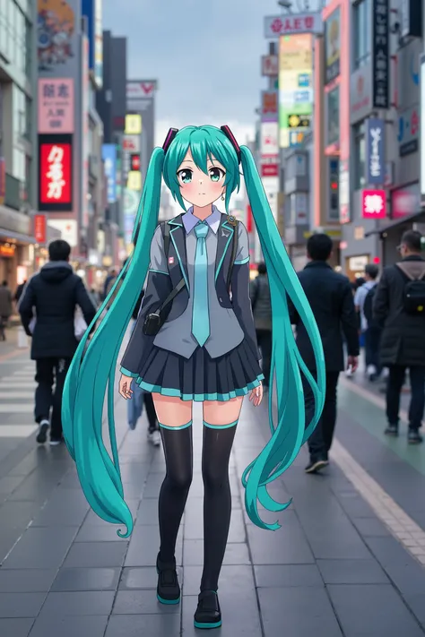 Anime Mistakenly Enters Reality,Two-dimensional characters appear in the real world,Hatsune Miku,appeared on the streets of Shinjuku in the real world