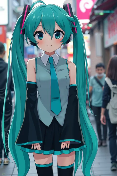 Anime Mistakenly Enters Reality,Two-dimensional characters appear in the real world,Hatsune Miku,appeared on the streets of Shinjuku in the real world