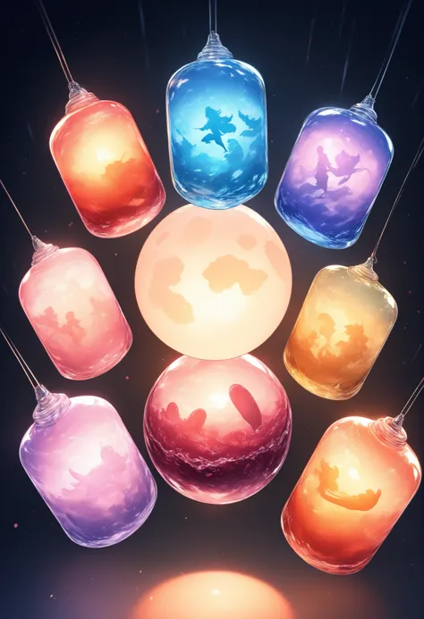 Japanese specters、Azuki bean washing、Expressed with cute characters High resolution、High Quality、Masterpiece、Super Detailed Painting、photorealistic、HDR、Studio Lighting、vivid colors、bokeh、 Texture Like Old Paper 、Azuki bean washingの儀式を行う、adorable expression...