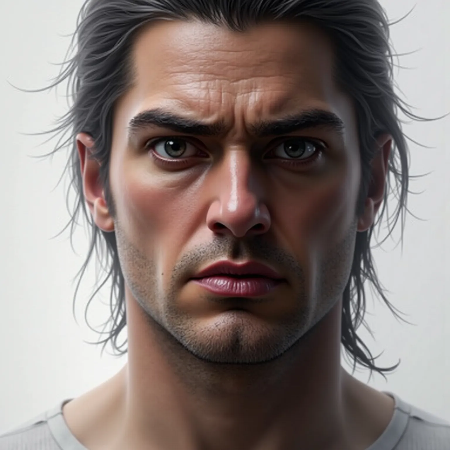 serious face